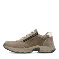 New Rieker Sznurowane Buty Meskie W Kolorze Jasnobrazowym