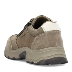 New Rieker Sznurowane Buty Meskie W Kolorze Jasnobrazowym