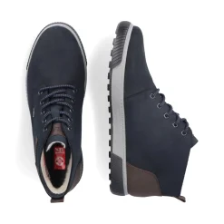 Discount Rieker Sznurowane Buty Meskie W Kolorze Ciemnoniebiesko-Szarym