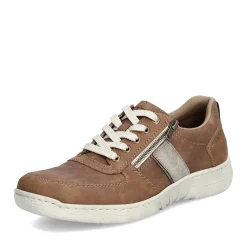 Clearance Rieker Sznurowane Buty Meskie W Kolorze Nugat Brazowym