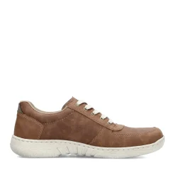 Clearance Rieker Sznurowane Buty Meskie W Kolorze Nugat Brazowym