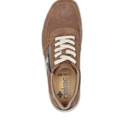 Clearance Rieker Sznurowane Buty Meskie W Kolorze Nugat Brazowym