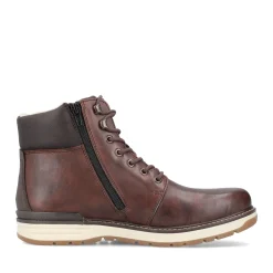 Discount Rieker Sznurowane Buty Meskie W Kolorze Orzechowego Brazu