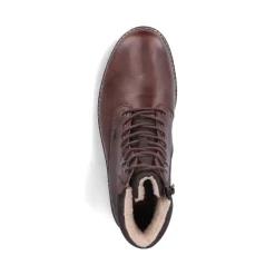 Discount Rieker Sznurowane Buty Meskie W Kolorze Orzechowego Brazu