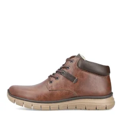 Outlet Rieker Sznurowane Buty Meskie W Kolorze Orzechowego Brazu