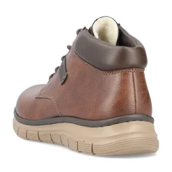 Outlet Rieker Sznurowane Buty Meskie W Kolorze Orzechowego Brazu