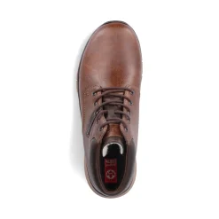 Outlet Rieker Sznurowane Buty Meskie W Kolorze Orzechowego Brazu