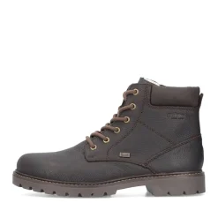 Sale Rieker Sznurowane Buty Meskie W Kolorze Ciemnobrazowym