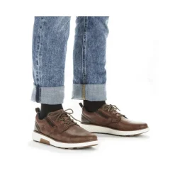 Hot Rieker Sznurowane Buty Meskie W Kolorze Kasztanowo-Brazowym