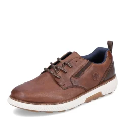 Hot Rieker Sznurowane Buty Meskie W Kolorze Kasztanowo-Brazowym