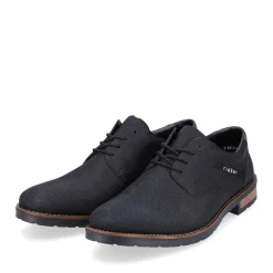 Fashion Rieker Sznurowane Buty Meskie W Kolorze Grafitowo-Czarnym