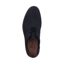 Fashion Rieker Sznurowane Buty Meskie W Kolorze Grafitowo-Czarnym