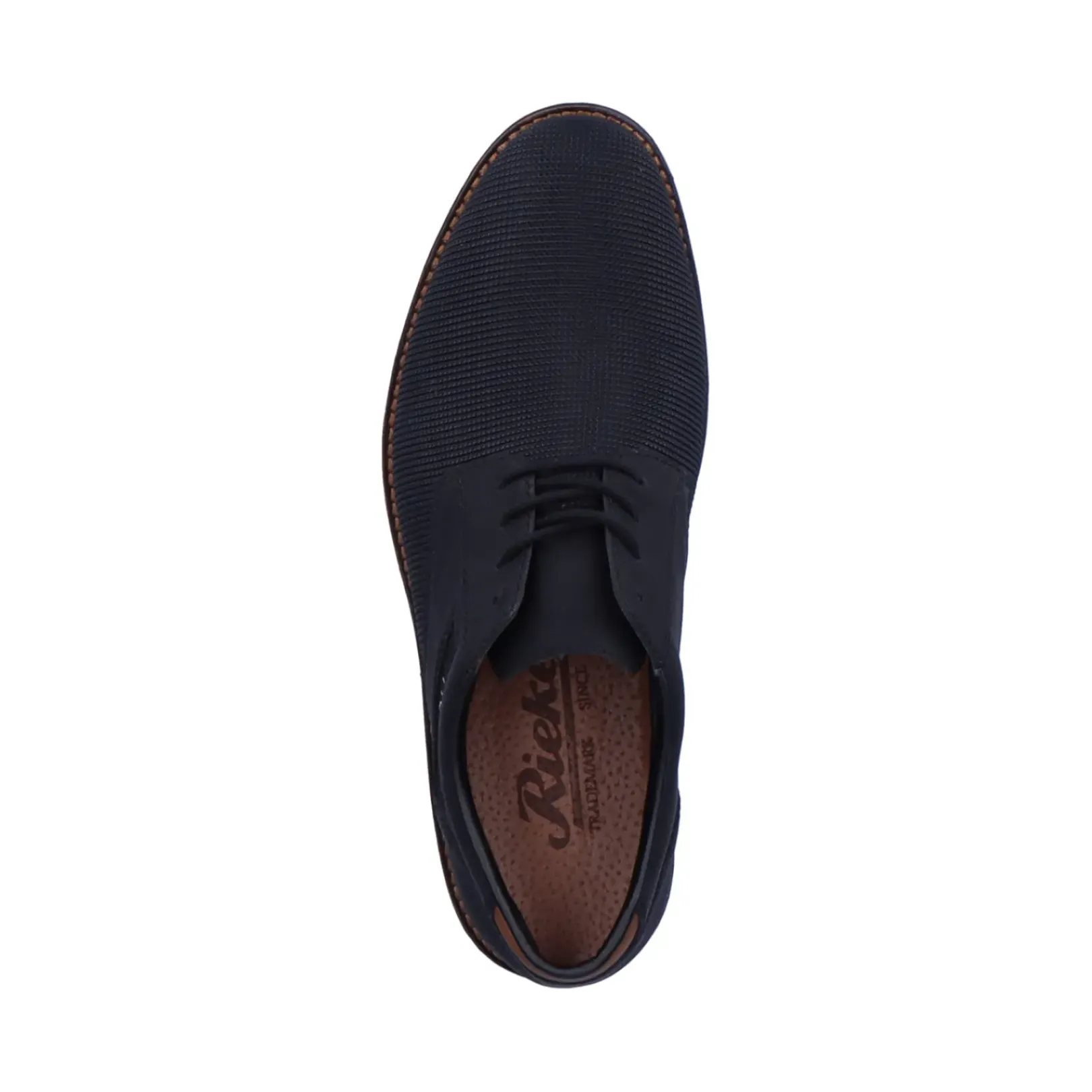 Fashion Rieker Sznurowane Buty Meskie W Kolorze Grafitowo-Czarnym