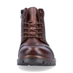 Hot Rieker Sznurowane Buty Meskie W Kolorze Orzechowego Brazu