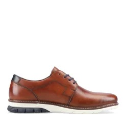New Rieker Sznurowane Buty Meskie W Kolorze Kasztanowo-Brazowym