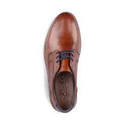 New Rieker Sznurowane Buty Meskie W Kolorze Kasztanowo-Brazowym