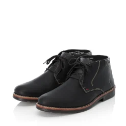 Hot Rieker Sznurowane Buty Meskie W Kolorze Grafitowo-Czarnym