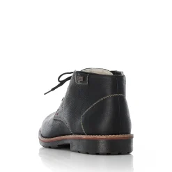 Hot Rieker Sznurowane Buty Meskie W Kolorze Grafitowo-Czarnym