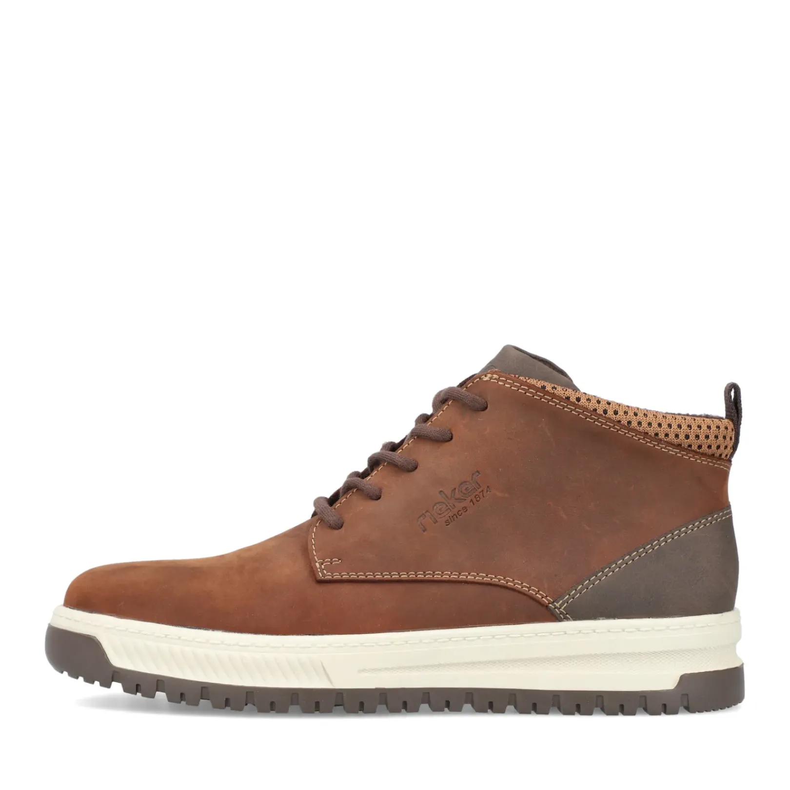 Hot Rieker Sznurowane Buty Meskie W Kolorze Mokki W Kolorze Brazu
