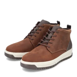 Hot Rieker Sznurowane Buty Meskie W Kolorze Mokki W Kolorze Brazu