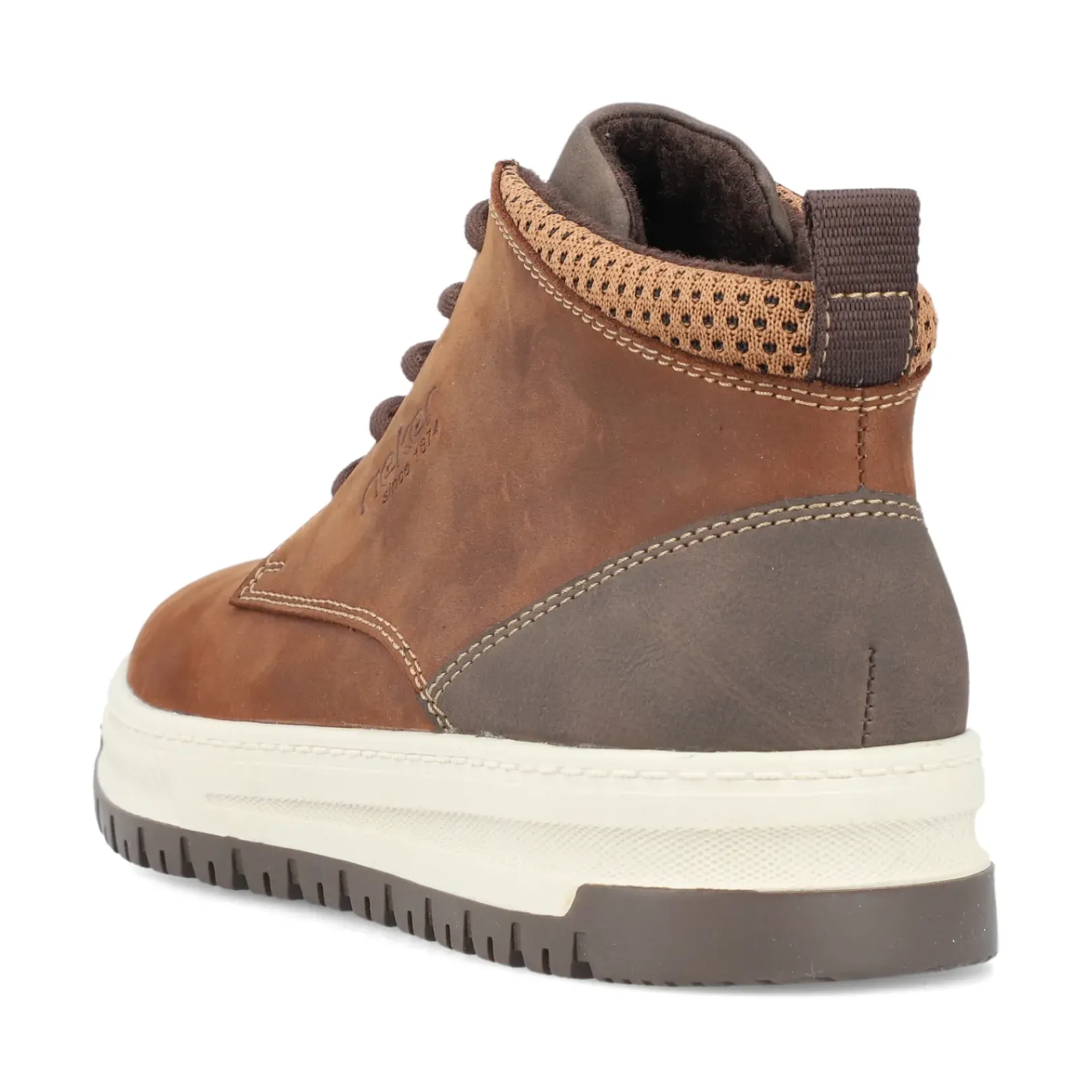 Hot Rieker Sznurowane Buty Meskie W Kolorze Mokki W Kolorze Brazu