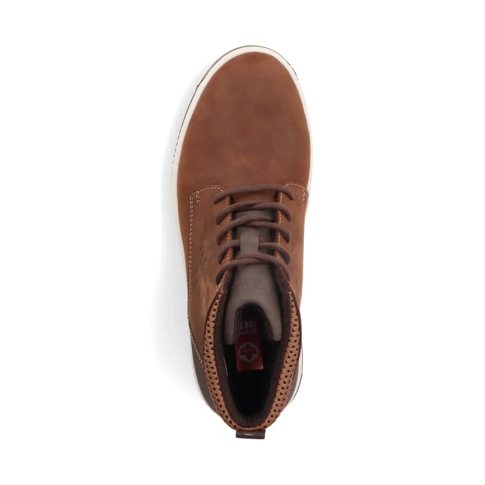 Hot Rieker Sznurowane Buty Meskie W Kolorze Mokki W Kolorze Brazu