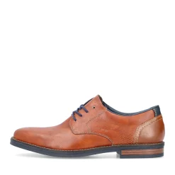 Fashion Rieker Sznurowane Buty Meskie W Kolorze Miedzianym