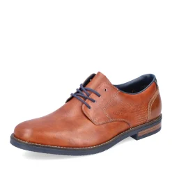 Fashion Rieker Sznurowane Buty Meskie W Kolorze Miedzianym