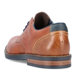 Fashion Rieker Sznurowane Buty Meskie W Kolorze Miedzianym