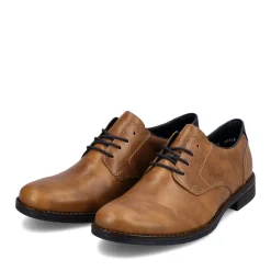 Hot Rieker Sznurowane Buty Meskie W Kolorze Nugat Brazowym