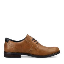 Hot Rieker Sznurowane Buty Meskie W Kolorze Nugat Brazowym