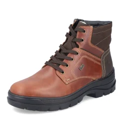 Outlet Rieker Sznurowane Buty Meskie W Kolorze Kasztanowo-Brazowym