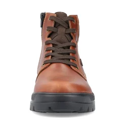 Outlet Rieker Sznurowane Buty Meskie W Kolorze Kasztanowo-Brazowym
