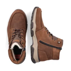 Online Rieker Sznurowane Buty Meskie W Kolorze Cynamonowego Brazu