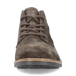 Clearance Rieker Sznurowane Buty Meskie W Kolorze Orzechowego Brazu