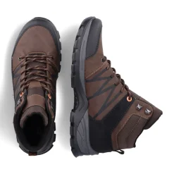 Hot Rieker Sznurowane Buty Meskie W Kolorze Orzechowego Brazu