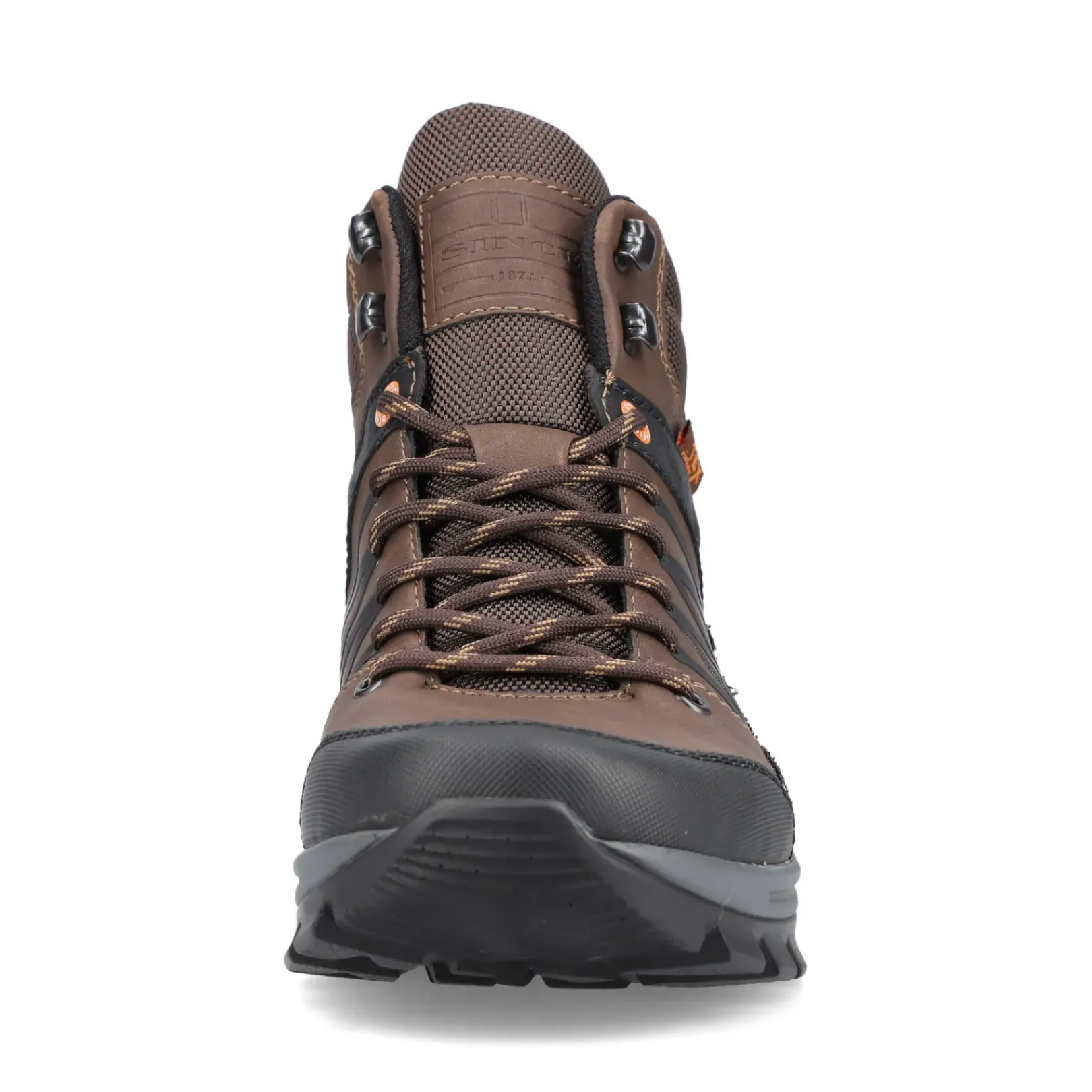 Hot Rieker Sznurowane Buty Meskie W Kolorze Orzechowego Brazu