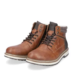 Discount Rieker Sznurowane Buty Meskie W Kolorze Kasztanowo-Brazowym