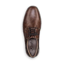 New Rieker Sznurowane Buty Meskie W Kolorze Nugat Brazowym