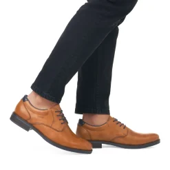 Clearance Rieker Sznurowane Buty Meskie , Drewno-Brazowe
