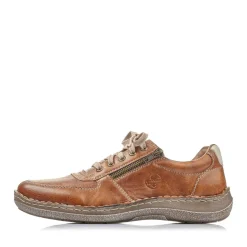 Discount Rieker Sznurowane Buty Meskie W Kolorze Karmelowo-Brazowym