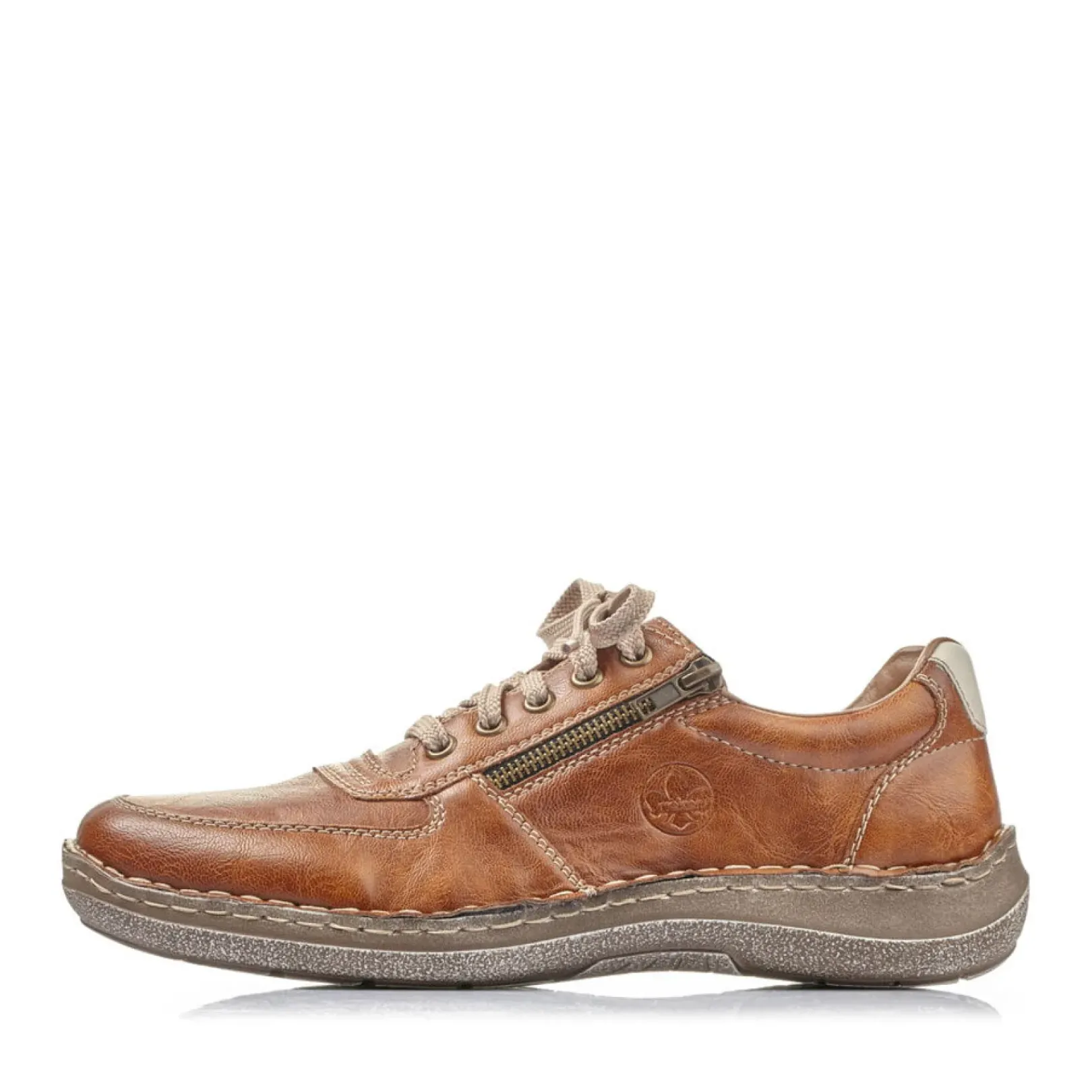 Discount Rieker Sznurowane Buty Meskie W Kolorze Karmelowo-Brazowym