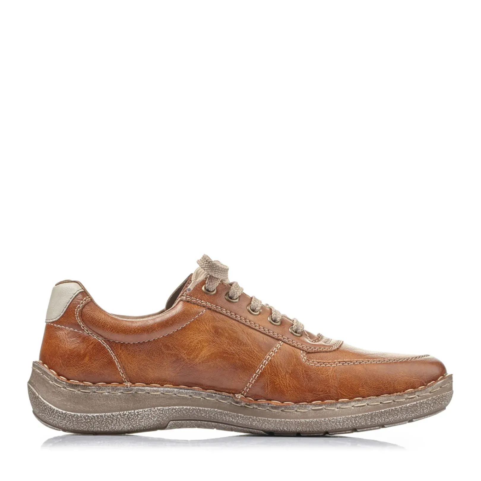 Discount Rieker Sznurowane Buty Meskie W Kolorze Karmelowo-Brazowym