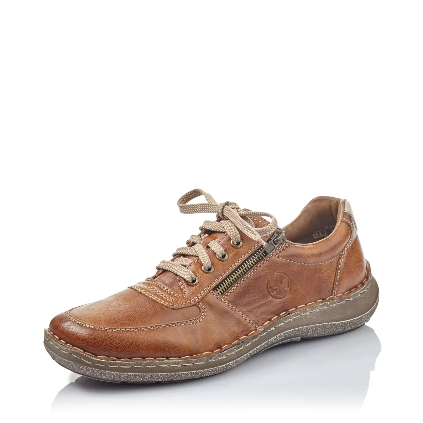 Discount Rieker Sznurowane Buty Meskie W Kolorze Karmelowo-Brazowym