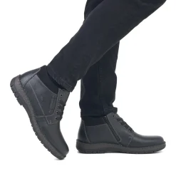 Online Rieker Sznurowane Buty Meskie W Kolorze Grafitowo-Czarnym