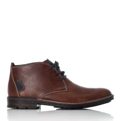 Outlet Rieker Sznurowane Buty Meskie W Kolorze Kasztanowo-Brazowym