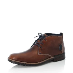 Outlet Rieker Sznurowane Buty Meskie W Kolorze Kasztanowo-Brazowym