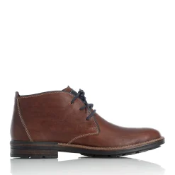 Outlet Rieker Sznurowane Buty Meskie W Kolorze Kasztanowo-Brazowym