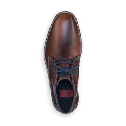 Outlet Rieker Sznurowane Buty Meskie W Kolorze Kasztanowo-Brazowym