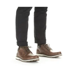 New Rieker Sznurowane Buty Meskie W Kolorze Karmelowo-Brazowym
